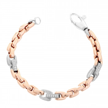Women's Sterling Silver Bracelet - Rose ZA-7158