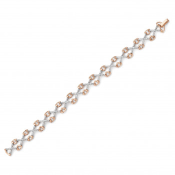 Women's Sterling Silver Bracelet - Rose ZA-7212