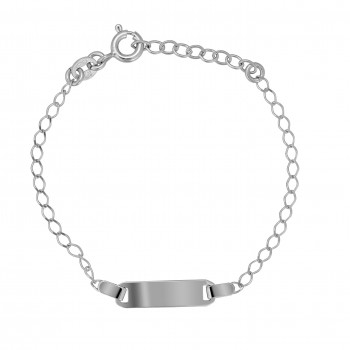 Child Unisex's Sterling Silver Bracelet - Silver ZA-7458