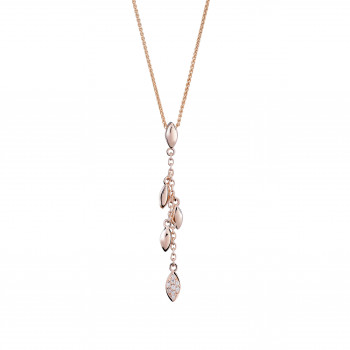 'Loana' Women's Sterling Silver Chain with Pendant - Rose ZH-7505/RG
