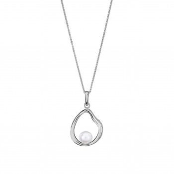 Orphelia® 'Baptiste' Women's Sterling Silver Chain with Pendant - Silver ZH-7507