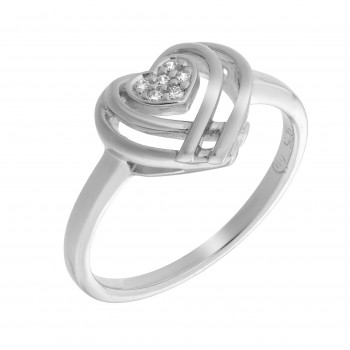 Orphelia® Women's Sterling Silver Ring - Silver ZR-7368