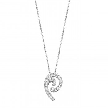Pierre Cardin® Women's Sterling Silver Chain with Pendant - Silver PCNL90506A450
