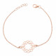Orphelia® 'Jasmine' Women's Sterling Silver Bracelet - Rose ZA-7076/1