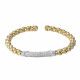 Orphelia® 'Ilaila' Women's Sterling Silver Bracelet - Silver/Gold ZA-7394