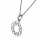 Orphelia® 'Jasmine' Women's Sterling Silver Chain with Pendant - Silver ZH-7076