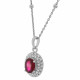 Orphelia® 'Udine' Women's Sterling Silver Chain with Pendant - Silver ZH-7236/RU