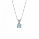 'Maya' Women's Sterling Silver Chain with Pendant - Silver ZH-7478/AQ