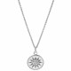 'Shine' Women's Sterling Silver Pendant with Chain - Silver ZH-7576