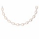 Women's Sterling Silver Necklace - Silver/Rose ZK-7210