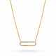 'Charm' Women's Sterling Silver Necklace - Gold ZK-7563/G
