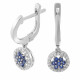 Orphelia® 'Erina' Women's Sterling Silver Drop Earrings - Silver ZO-7047