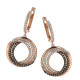 Orphelia® 'Alina' Women's Sterling Silver Drop Earrings - Rose ZO-7055