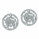 Orphelia® 'Fiore' Women's Sterling Silver Stud Earrings - Silver ZO-7079