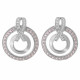 Orphelia® 'Azalea' Women's Sterling Silver Drop Earrings - Silver ZO-7095