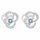 Orphelia® 'Rory' Women's Sterling Silver Stud Earrings - Silver ZO-7099