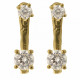 Orphelia® 'Lykke' Women's Sterling Silver Drop Earrings - Gold ZO-7128/G