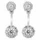 Orphelia® 'Victoria' Women's Sterling Silver Stud Earrings - Silver ZO-7222