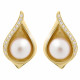 Orphelia® 'Sophia' Women's Sterling Silver Stud Earrings - Gold ZO-7234/G
