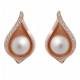 Orphelia® 'Sophia' Women's Sterling Silver Stud Earrings - Rose ZO-7234/RG