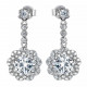 Orphelia® 'Elsie' Women's Sterling Silver Drop Earrings - Silver ZO-7362