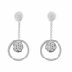 Orphelia® 'Alessia' Women's Sterling Silver Drop Earrings - Silver ZO-7382