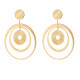 Orphelia® 'Hope' Women's Sterling Silver Drop Earrings - Gold ZO-7393