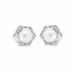 Orphelia® 'Aliva' Women's Sterling Silver Stud Earrings - Silver ZO-7469