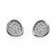 Orphelia® 'Layla' Women's Sterling Silver Stud Earrings - Silver ZO-7489