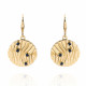 Orphelia® 'Babette' Women's Sterling Silver Drop Earrings - Gold ZO-7504/G
