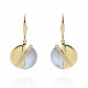 Orphelia® 'Moragene' Women's Sterling Silver Drop Earrings - Gold ZO-7506/G
