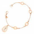 Orphelia® 'Linda' Women's Sterling Silver Bracelet - Rose ZA-7188/RG