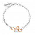 Orphelia® 'Maliya' Women's Sterling Silver Bracelet - Silver/Rose ZA-7388