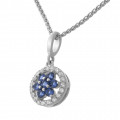 Orphelia® 'Erina' Women's Sterling Silver Chain with Pendant - Silver ZH-7047