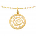Orphelia® 'Fiore' Women's Sterling Silver Chain with Pendant - Gold ZH-7079/2