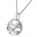 Orphelia® 'Elvina' Women's Sterling Silver Chain with Pendant - Silver ZH-7085