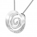 Orphelia® 'Cora' Women's Sterling Silver Chain with Pendant - Silver ZH-7087