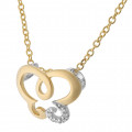 Orphelia® 'Joya' Women's Sterling Silver Chain with Pendant - Gold ZH-7088/1