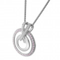 Orphelia® 'Azalea' Women's Sterling Silver Chain with Pendant - Silver ZH-7095