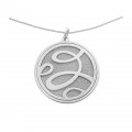 Orphelia® 'Serena' Women's Sterling Silver Chain with Pendant - Silver ZH-7096