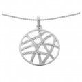 'Amabella' Women's Sterling Silver Chain with Pendant - Silver ZH-7098