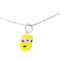 'Minion' Child Unisex's Sterling Silver Chain with Pendant - Silver ZH-7135