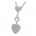 Orphelia® 'Mille' Women's Sterling Silver Chain with Pendant - Silver ZH-7273