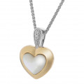Orphelia® 'Debby' Women's Sterling Silver Chain with Pendant - Silver/Gold ZH-7289/G