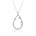 Orphelia® 'Islia' Women's Sterling Silver Chain with Pendant - Silver ZH-7423