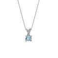 Orphelia® 'Maya' Women's Sterling Silver Chain with Pendant - Silver ZH-7478/AQ