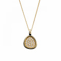 Orphelia® 'Layla' Women's Sterling Silver Chain with Pendant - Gold ZH-7489/G