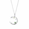 Orphelia® 'Eline' Women's Sterling Silver Chain with Pendant - Silver ZH-7497