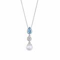 Orphelia® 'Lylou' Women's Sterling Silver Chain with Pendant - Silver ZH-7498