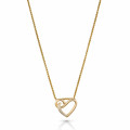 'Ida' Women's Sterling Silver Chain with Pendant - Gold ZH-7521/G